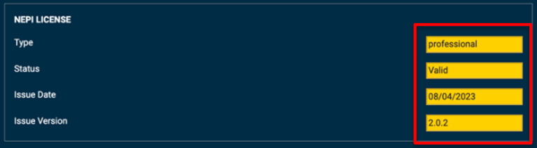 A blue rectangular object with white lines Description automatically generated